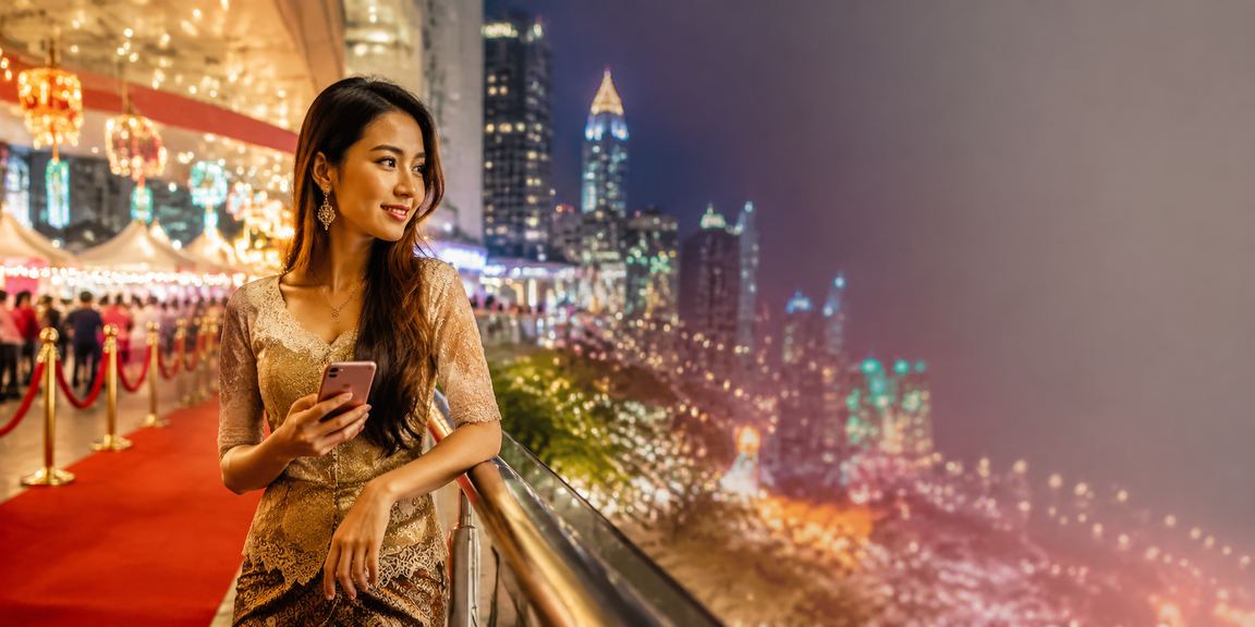 Pengguna Malaysia membuat deposit melalui aplikasi 68000 di telefon Android